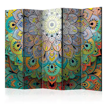 Rumsavdelare Skärmvägg Arkiio Colourful Stained Glass II 225x172 cm