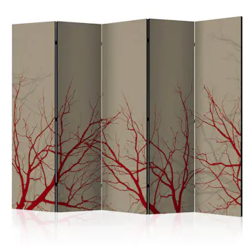 Rumsavdelare Skärmvägg Arkiio Red-hot Branches II 225x172 cm