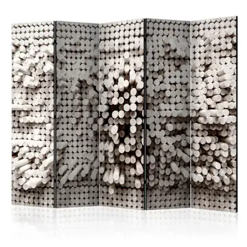 Rumsavdelare Skärmvägg Arkiio White Fortress II 225x172 cm