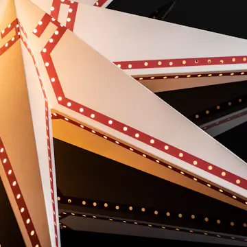 Adventsstjärna Gnosjö Konstsmide Rödmönstrad 78 cm