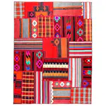 Persisk Patchworkmatta Arkiio 751605 Flerfärgad 156x205