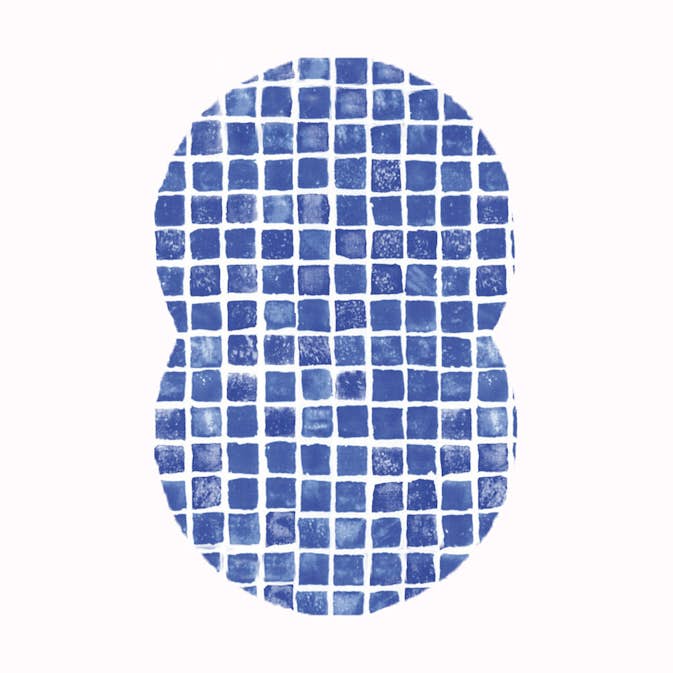 Åttaformad Poolliner Planet Pool Mönstrad Djup 150 cm