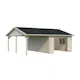 Garage Palmako Roger med Carport 36,5 m2