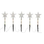 Utomhusdekoration Star Trading Wandy Star 5 st