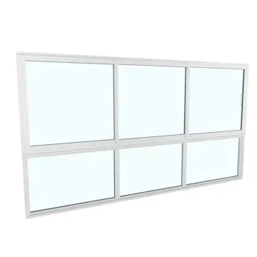 Skjutfönster med fast underdel Landskap Robust Året Runt 3-del