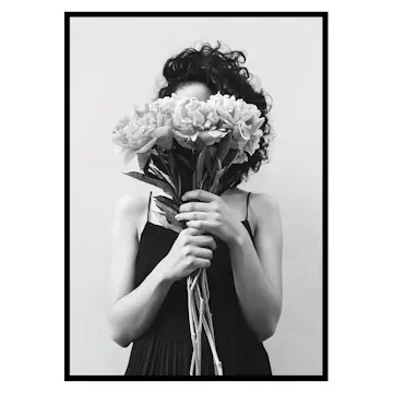 Poster Gallerix Bouquet BW