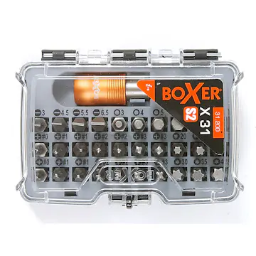 Bitsset Boxer S2-stål