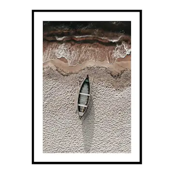 Poster Gallerix Boat On Beach