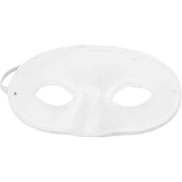 Halvmasker Creativ Company Vit 9,5x18,5 cm 10 St/1 Förp