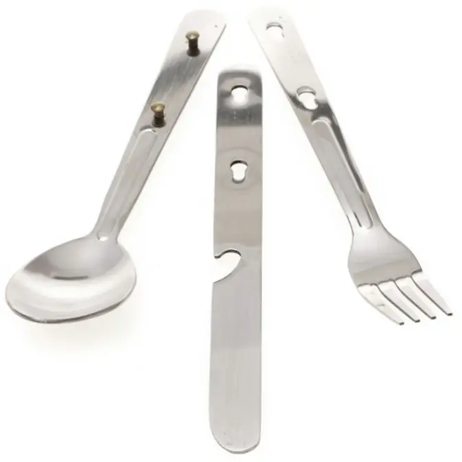 Bestick Briv Metall Campingpaket 3-Pack