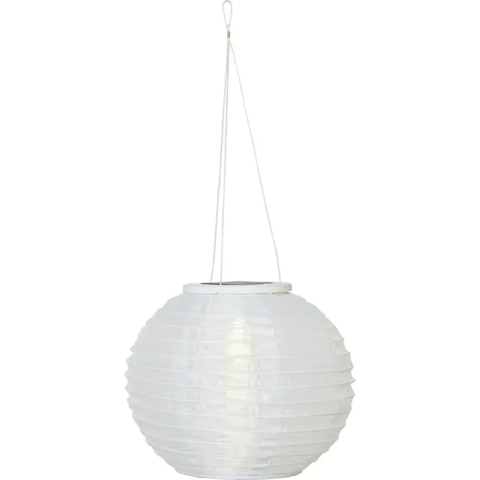 Solcellsdekoration Star Trading Festival 25 cm Vit