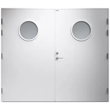 Garagedörr Diplomat Rosa Klarglas