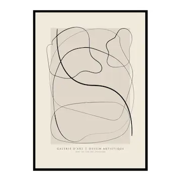 Poster Gallerix Dessin Artistique No1