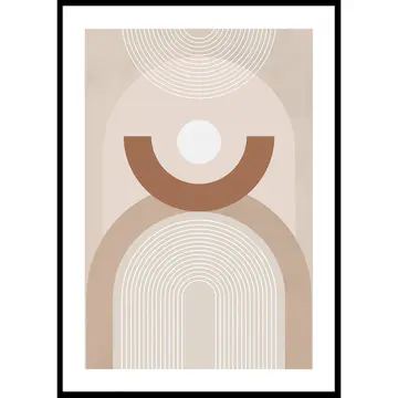 Poster Gallerix Geometric Shapes No3