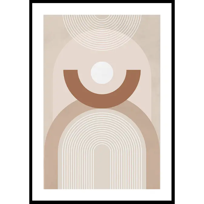 Poster Gallerix Geometric Shapes No3