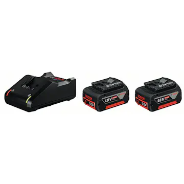 Verktygspaket Bosch 2 x GBA 18V 4.0Ah + GAL 18V-40