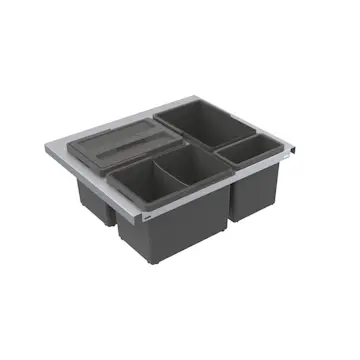 Källsorteringskärhållare Beslag Design Cube Smart 600