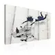 Tavla Arkiio FallIng Woman With Supermarket Trolley Banksy 60x40