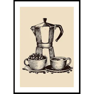 Poster Gallerix Old Italian Coffee Maker
