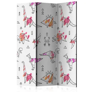 Rumsavdelare Skärmvägg Arkiio Origami Dinosaurs 135x172 cm