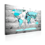 Tavla Arkiio World Map Blue World