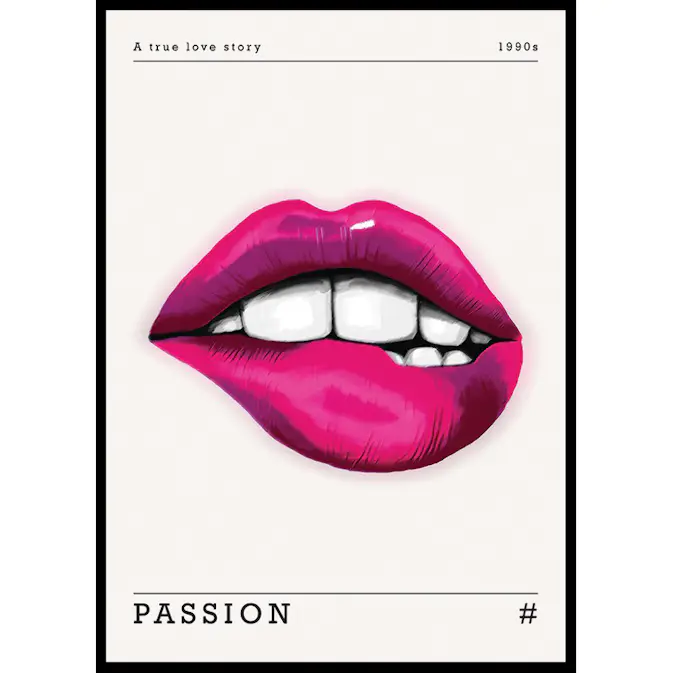 Poster Gallerix Passion Pink Lips