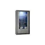 Vitrinskåp LC Spa Urbino 190 cm med 2 Dörrar Grå