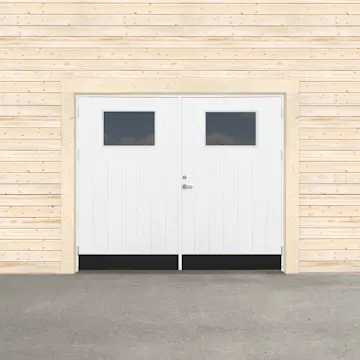 Garageport Sveadörren Varm Cotswold Grundmålad