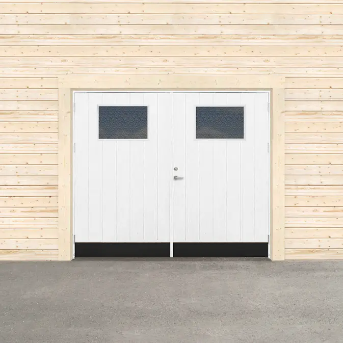 Garageport Sveadörren Varm Cotswold Grundmålad
