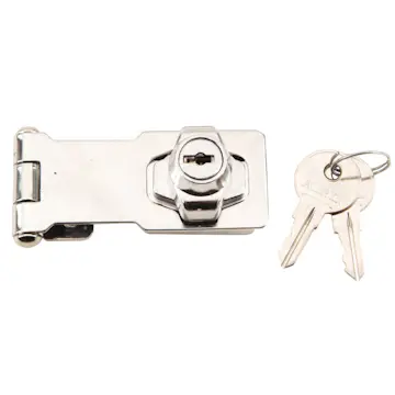 Ledhasp Millers Cylinderlås Krom 100 mm