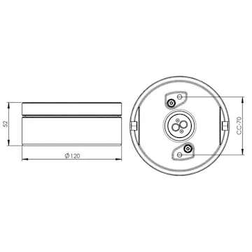Vägg-/Taklampa Ifö Electric Cool 6-13W Gx5,3 IP23