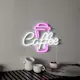 Väggdekoration Star Trading Plexy Coffee LED