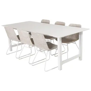 Matgrupp Venture Home Clara med 6 Cornelia Stolar