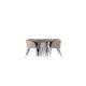 Matgrupp furniture/fashion Stone med 6 Berit Stolar