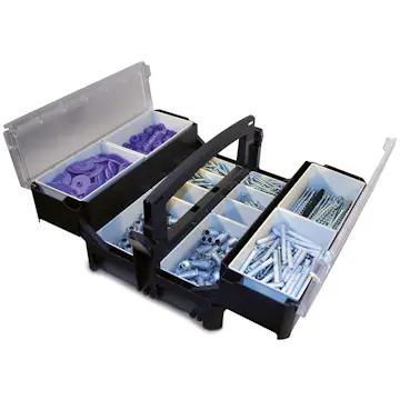 Karminfästning Adjufix Sortimentslåda