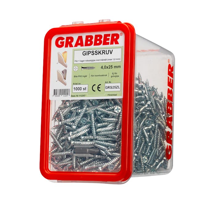 Gipsskruv Grabber för Robust Gips