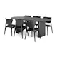 Matgrupp Bark Noira Matbord 220 med 6Jerup Matstol