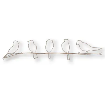 Metallkonst Art for the Home Fåglar