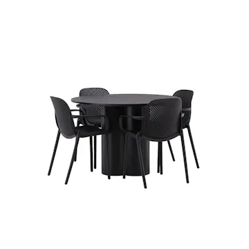 Matgrupp Venture Home Olivia med 4 Baltimore Stolar