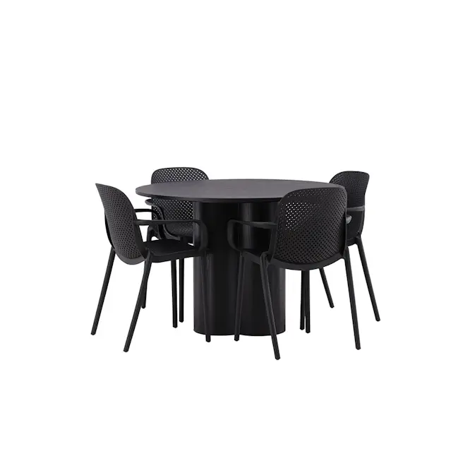 Matgrupp Venture Home Olivia med 4 Baltimore Stolar