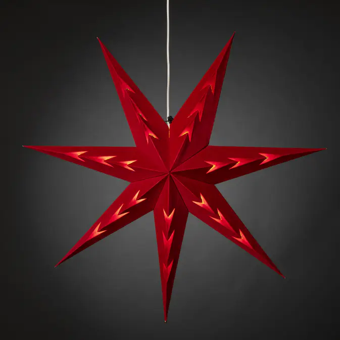 Adventsstjärna Gnosjö Konstsmide 5953 Sammet 78 cm