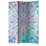 Rumsavdelare Skärmvägg Arkiio Girly Mandala Blue 135x172 cm