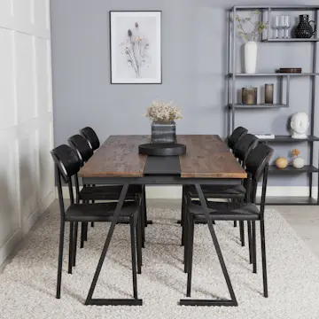 Matgrupp Venture Home Jakarta med 6st Polly Stolar