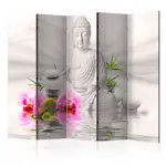Rumsavdelare Skärmvägg Arkiio Buddha and Orchids II 225x172 cm