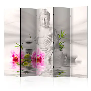 Rumsavdelare Skärmvägg Arkiio Buddha and Orchids II 225x172 cm