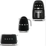 Frukostpaket Smeg Lilla Brödrost, Vattenkokare & Kaffebryggare
