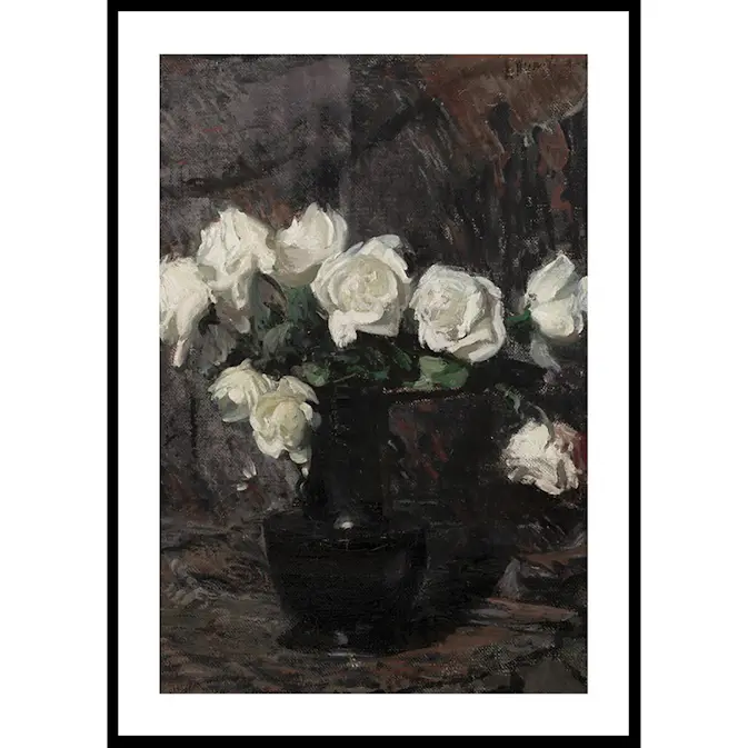 Poster Gallerix White Roses By Leon Wyczółkowski