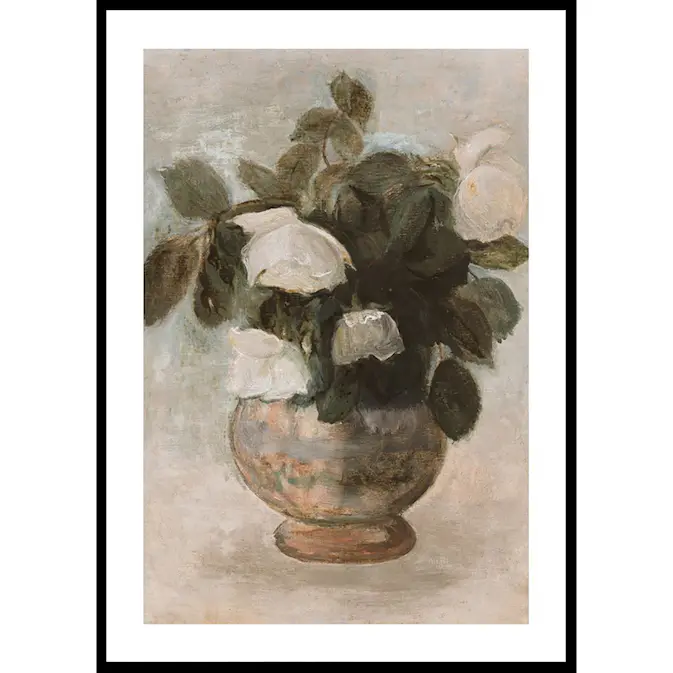 Poster Gallerix Białe Róże By Tadeusz Makowski