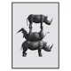 Poster Gallerix Three Rhinos