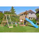 Lektorn Jungle Gym Mansion 2.1 Klättermodul Blå Rutschkana & Sand